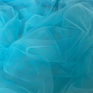 1 meter turqoise soft tulle decoration bridal wedding dress fabric 58” wide