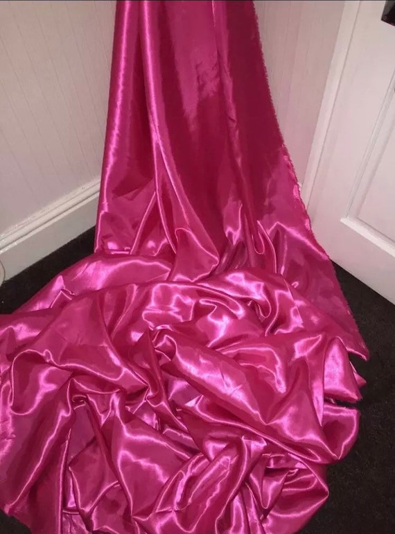 147cm 1 mtr quality lilac crepe back satin fabric..58” wide