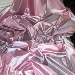 1 meter baby pink habotai silky deluxe lining fabric 45” wide