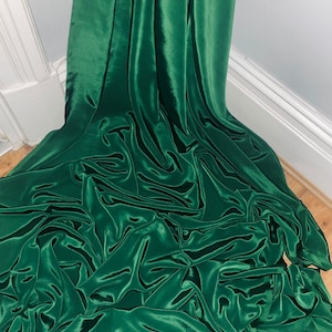 1 meter bottle green luxury silky soft crepe de chine lining fabric 45” wide