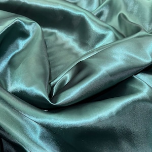 1 Meter bottle green Plain Soft Shiny Budget Satin costume Craft Dress Fabric 58” Wide