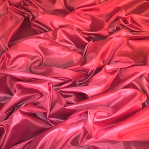 1 meter pink habotai silky deluxe lining fabric 45” wide