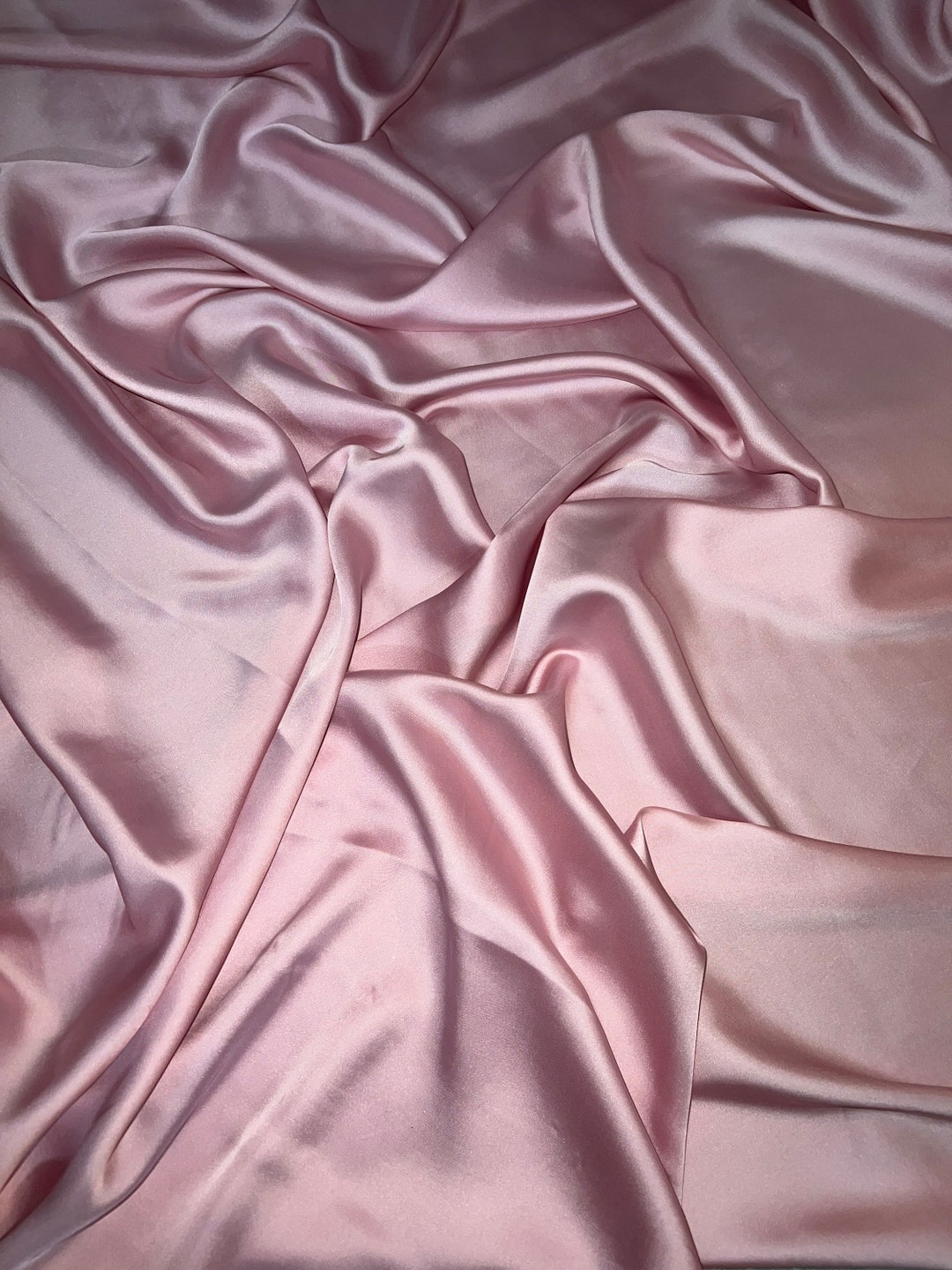 Baby Pink Charmeuse Silk Fabric