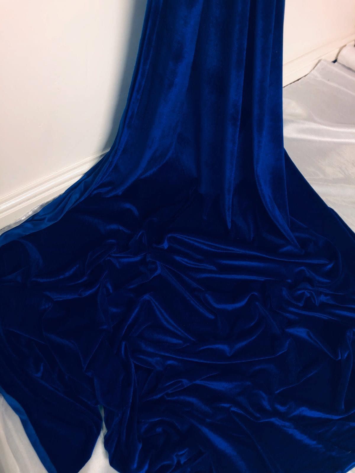 1 Meter Royal Blue Luxury Velvet/velour Fabric 58” Wide - Etsy
