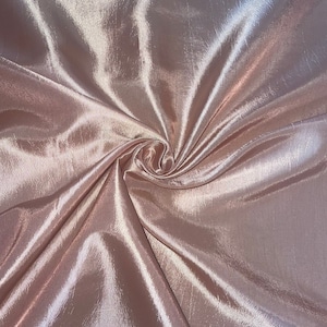 1 meter two tone peach/gold smooth plain taffeta wedding dresses curtain and corsets fabric 58” wide
