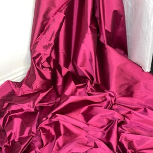 1 meter fuscia pink taffeta bridal fabric 58” wide