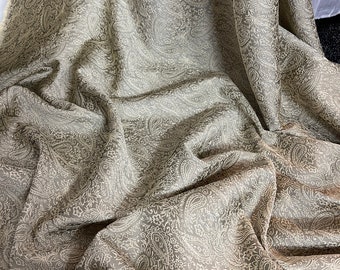 1 meter gold paisley soft brocade fabric 58” wide