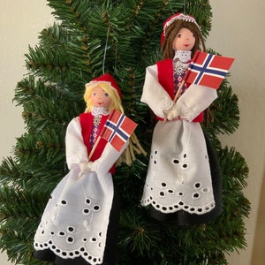 Norwegian Girl Ornament image 3