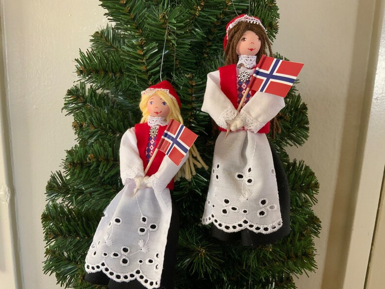 Norwegian Girl Ornament image 3