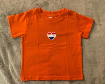 Camiseta infantil holandesa - "Corazón holandés".