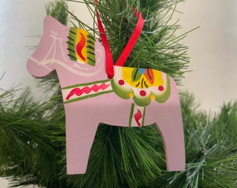 Dalahorse Ornament - Soft Lilac