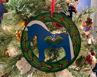 Adorno de caballo fiordo - Azul