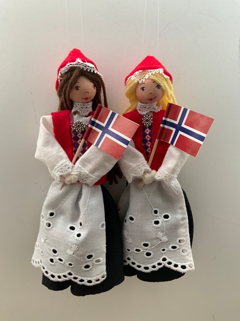 Norwegian Girl Ornament image 1