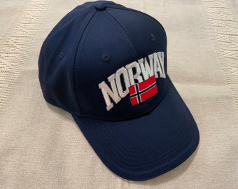 Norway Cap - Navy, With Red Rim Detail