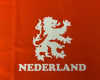 Camiseta naranja del león holandés