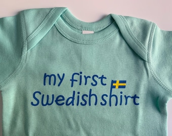 My First Swedish Shirt -  Baby Onesie