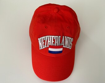 Gorra con la bandera de los Países Bajos - Naranja
