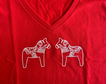 Swedish Dalahorse Ladies Shirt