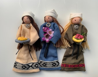 Adorno de doncella vikinga