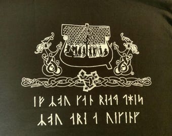 Vikingship And Dragons T-shirt