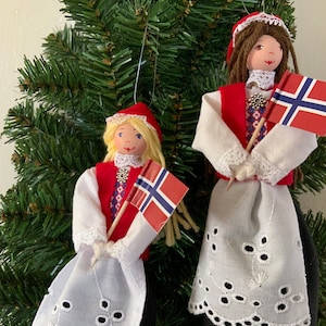 Norwegian Girl Ornament image 2