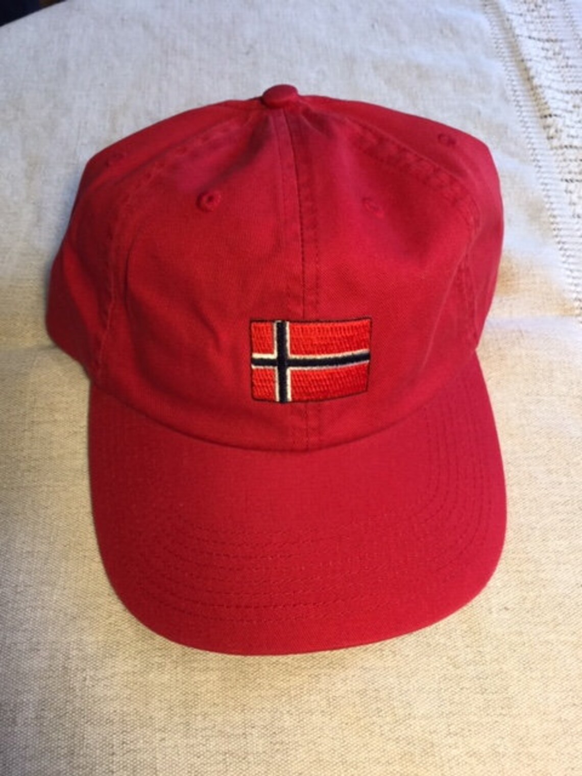 Norwegian Flag Cap Red Etsy