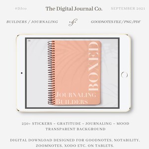 Builder Stickers / Journaling / 370+ ~ DJco (digital stickers, planner stickers, icon stickers, goodnotes, ipad, clear, transparent)