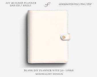 DIY Builder 2nd Ed - Shell ~ DJco (digital planner, notebook, stickers, goodnotes, ipad, bullet journal, linked tabs)
