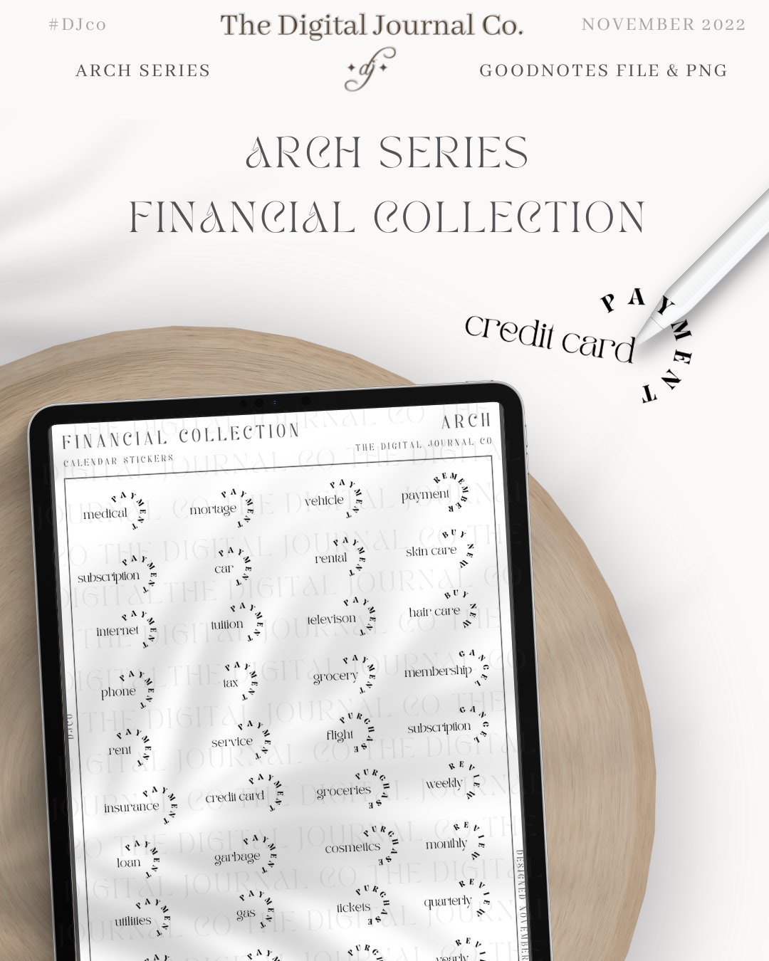 Financial Collection - Arch ~ Djco (digital, Minimal, Simple, Calendar ...