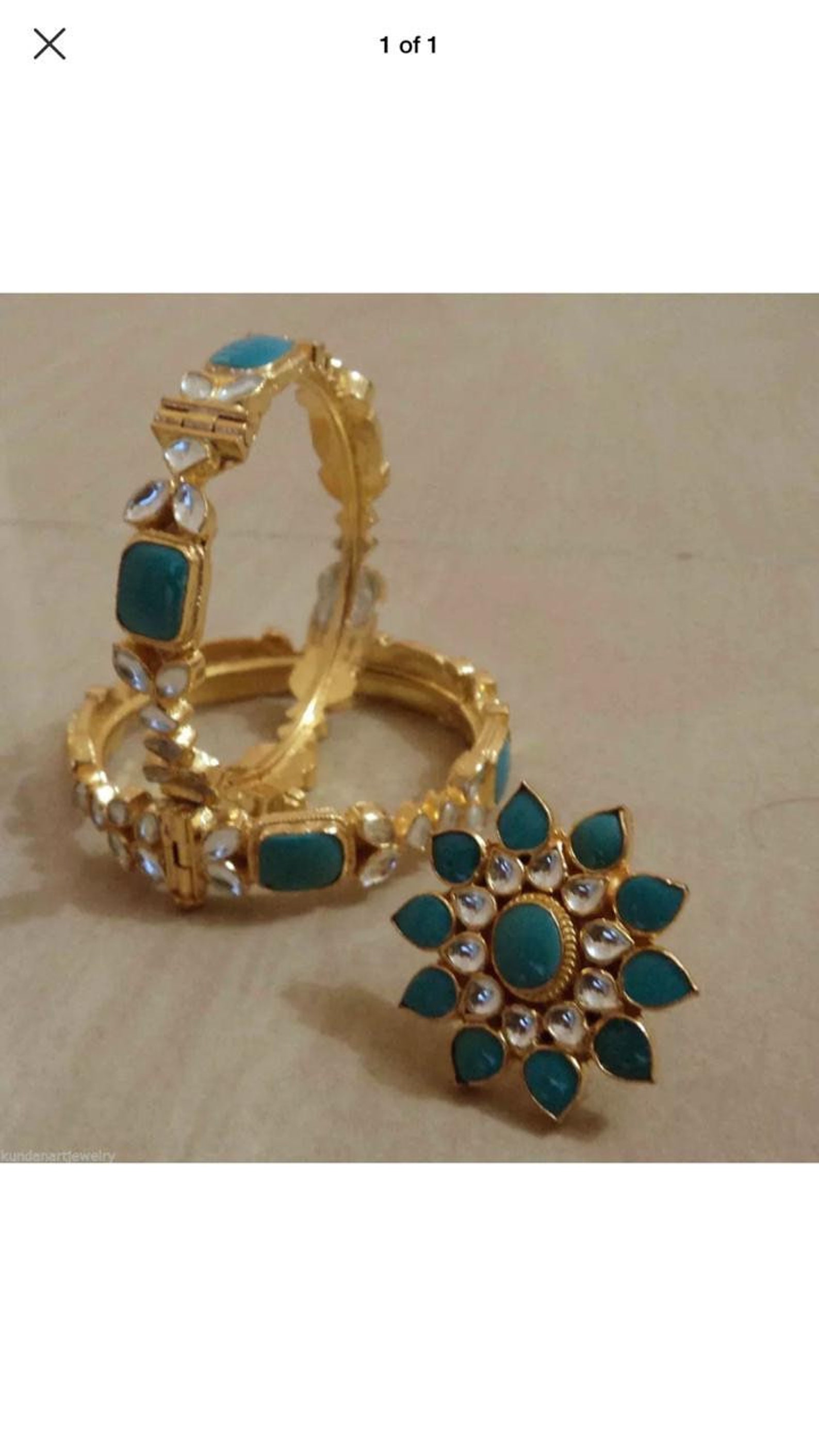 Kundan Bangles Punjabi Bracelets Traditional Kangan Openable Etsy