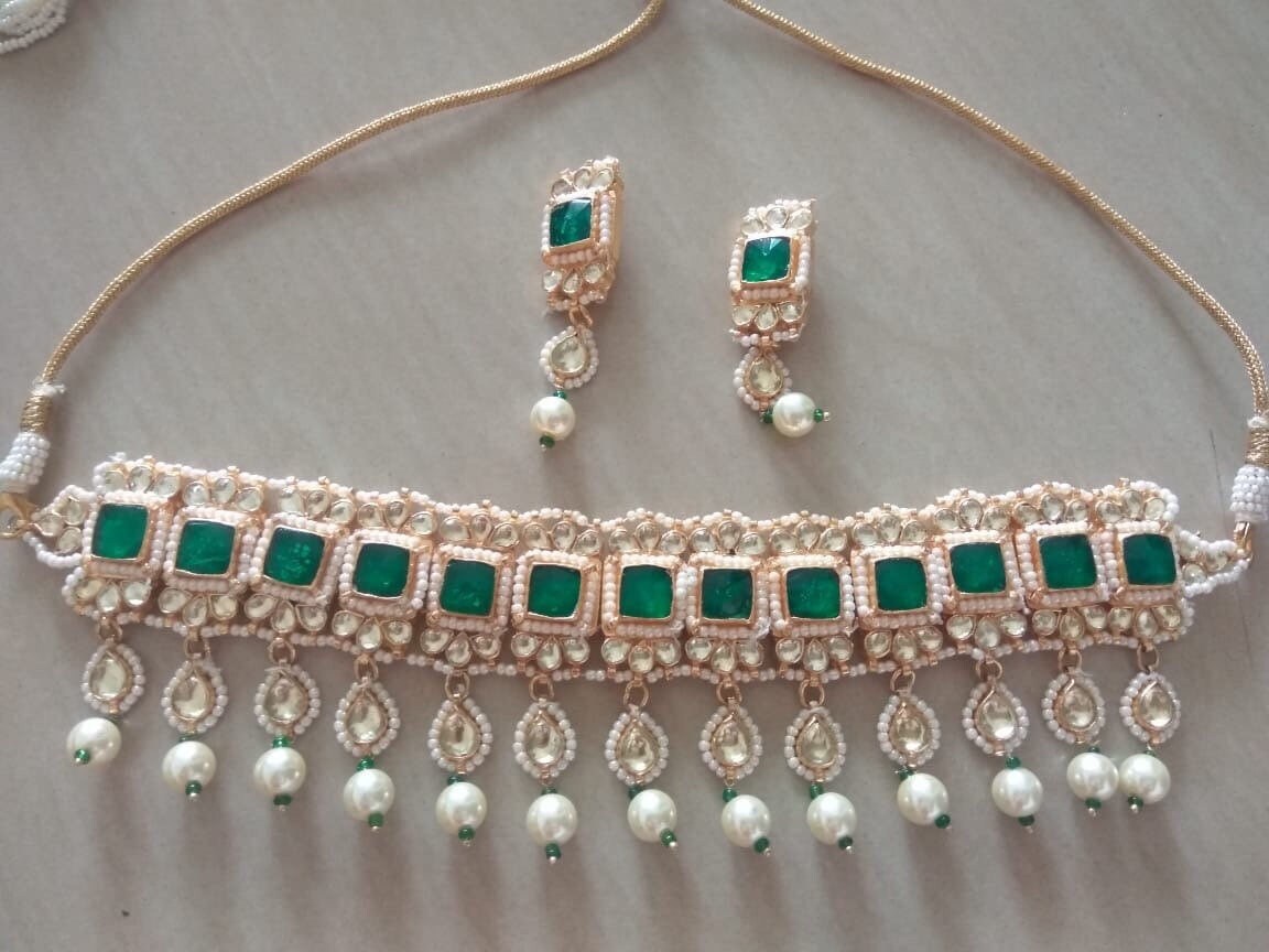 Kundan jewellery choker hotsell