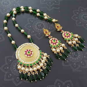 Kundan Jewelry,Wedding Necklace,Indian Bridal Jewelry Sets,Pendant Necklace,Fashion Statement Jewelry,South Indian Jewelry,Long Necklaces