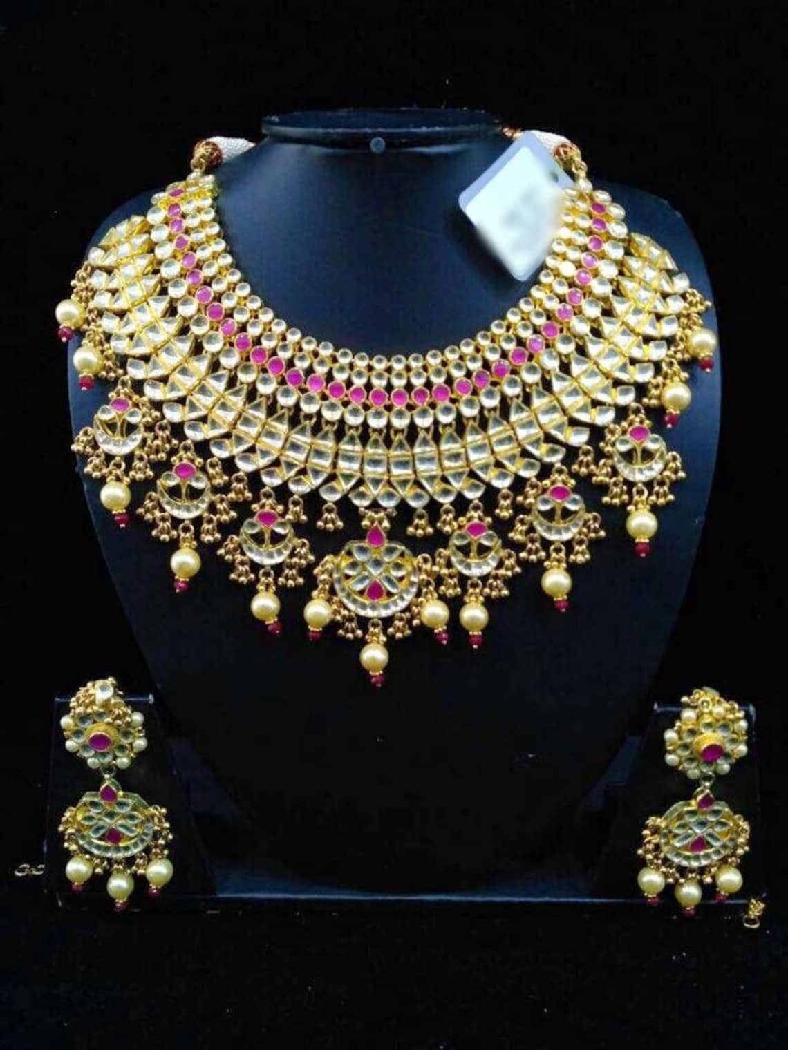 Kundan Choker Necklaces for Indian Brides Kundan Jewelry Etsy UK