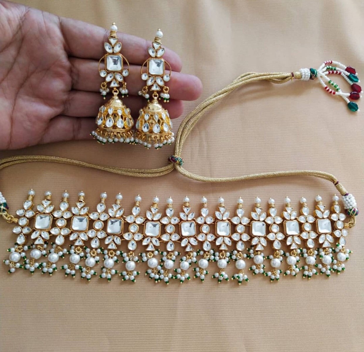 Kundan Jewelry Bridal Jewelry Choker Necklace Sabyasachi | Etsy