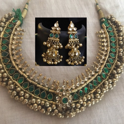 Sabyasachi Inspired Kundan Jewelry Maharani Necklace Indian | Etsy