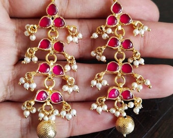 Kundan Earrings Bridal Jewelry Wedding Earrings Fashion Earrings Wedding Jewelry Bridal Sets Indian Jewelry designer collection