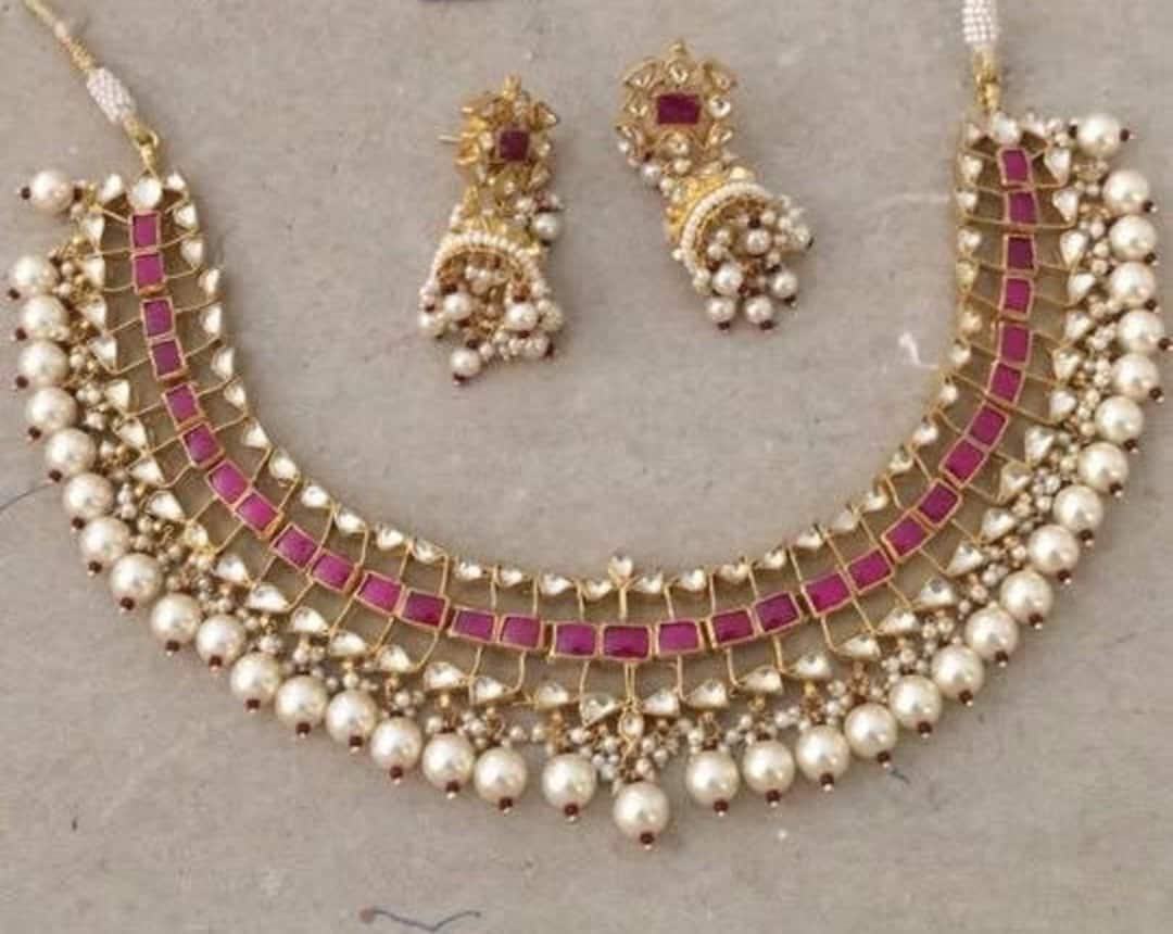 Kundan Choker Necklaces for Indian Brides Kundan Jewelry Sabyasachi