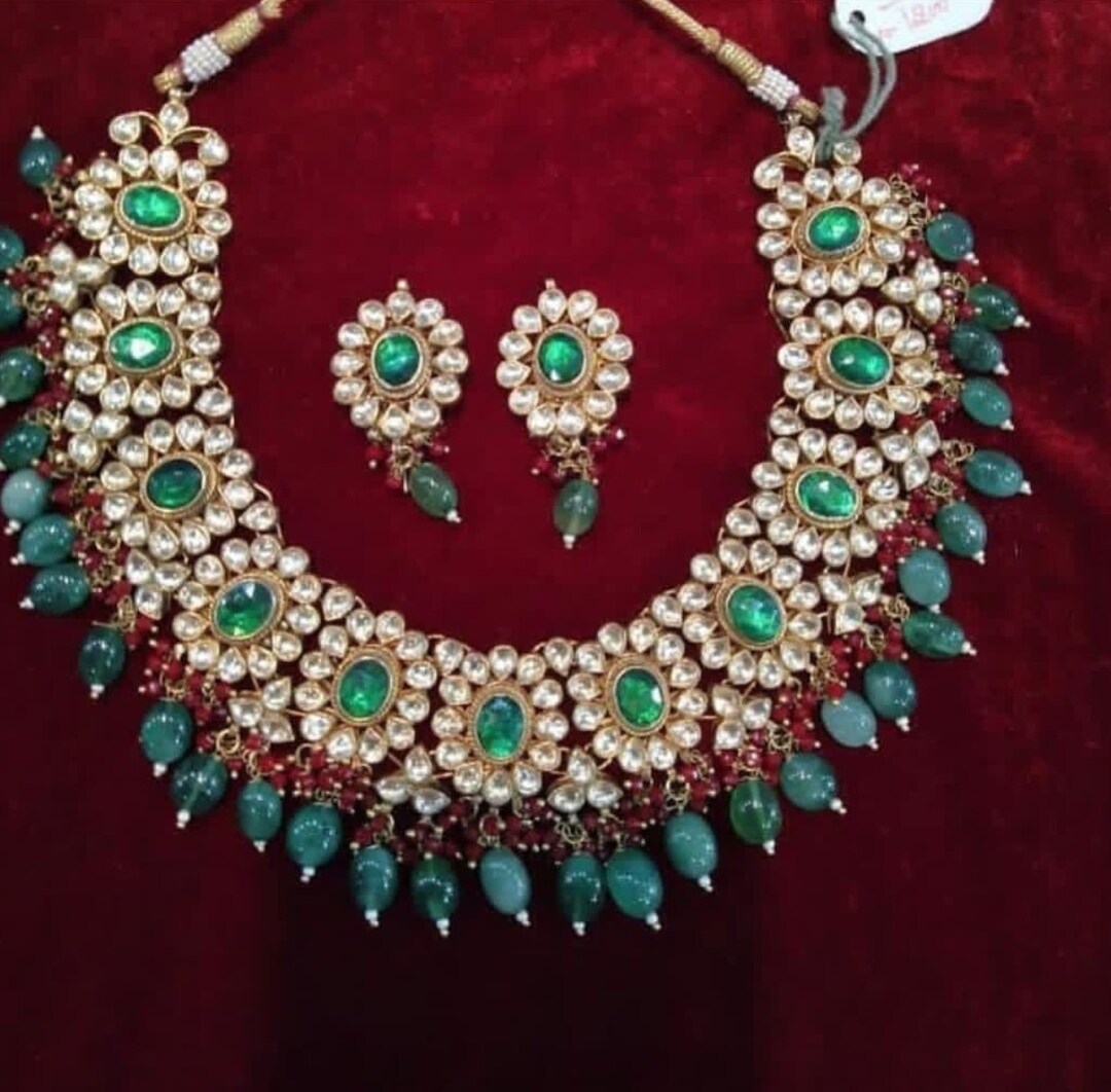 Kundan Jewelry Bridal Jewelry Indian Jewelry Handmade Kundan Necklaces