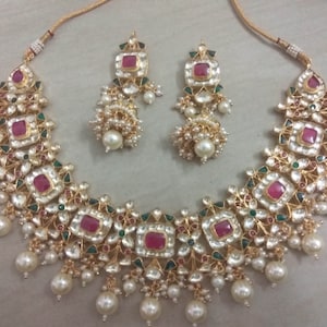 Kundan Jewelry, Indian Choker Necklace, Sabyasachi inspired Bridal Necklace, South Indian Jewelry, Indian Ethnic Jewelry,Diwali Gift for Her