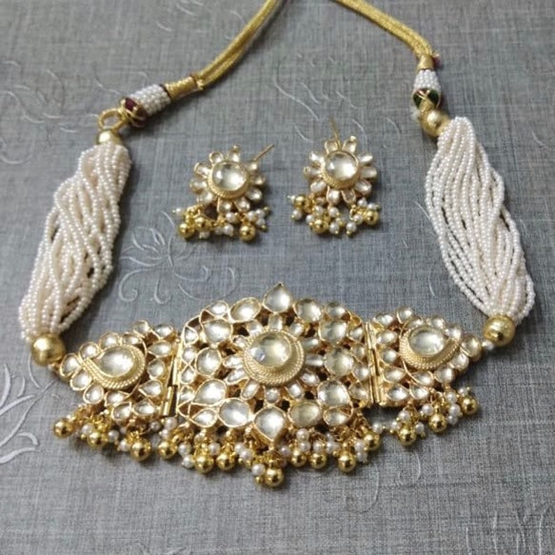 Kundan Jewelry Choker Necklace Sabyasachi Bridal Jewelry Etsy