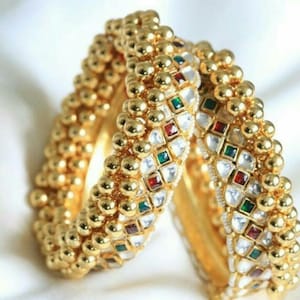 Kundan Bangles,Kundan Bracelets,Gold Plated Traditional Kangan,Indian Kundan Jewelry,Punjabi Kada Braclets,Stone Bangles pair,Kundan Jewelry