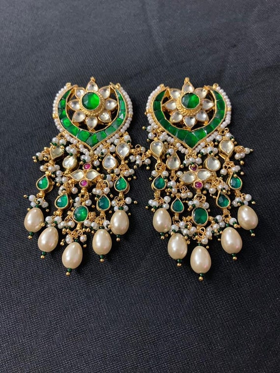 Kundan Chandbali Earrings : JKC5433