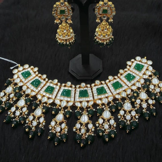 Kundan Wedding Jewelry indian Bridal Jewellery gold Plated Kundan