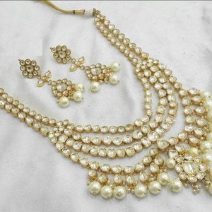 Indian Bridal Jewelry Necklace,Kundan Jewelry,Sabyasachi Inspired Wedding Jewelry,Punjabi Wedding Jewelry,Kundan Wedding Necklace Set