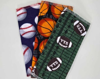 Sporty Reusable Flannel Wipes