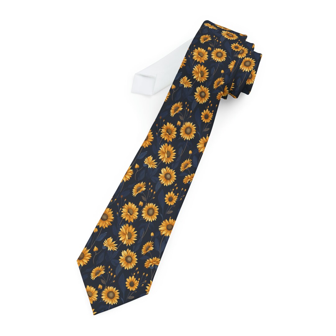 mens sunflower tie