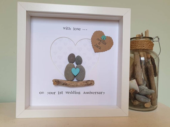 1st Wedding Anniversary Gift for Wife, Husband Personalised