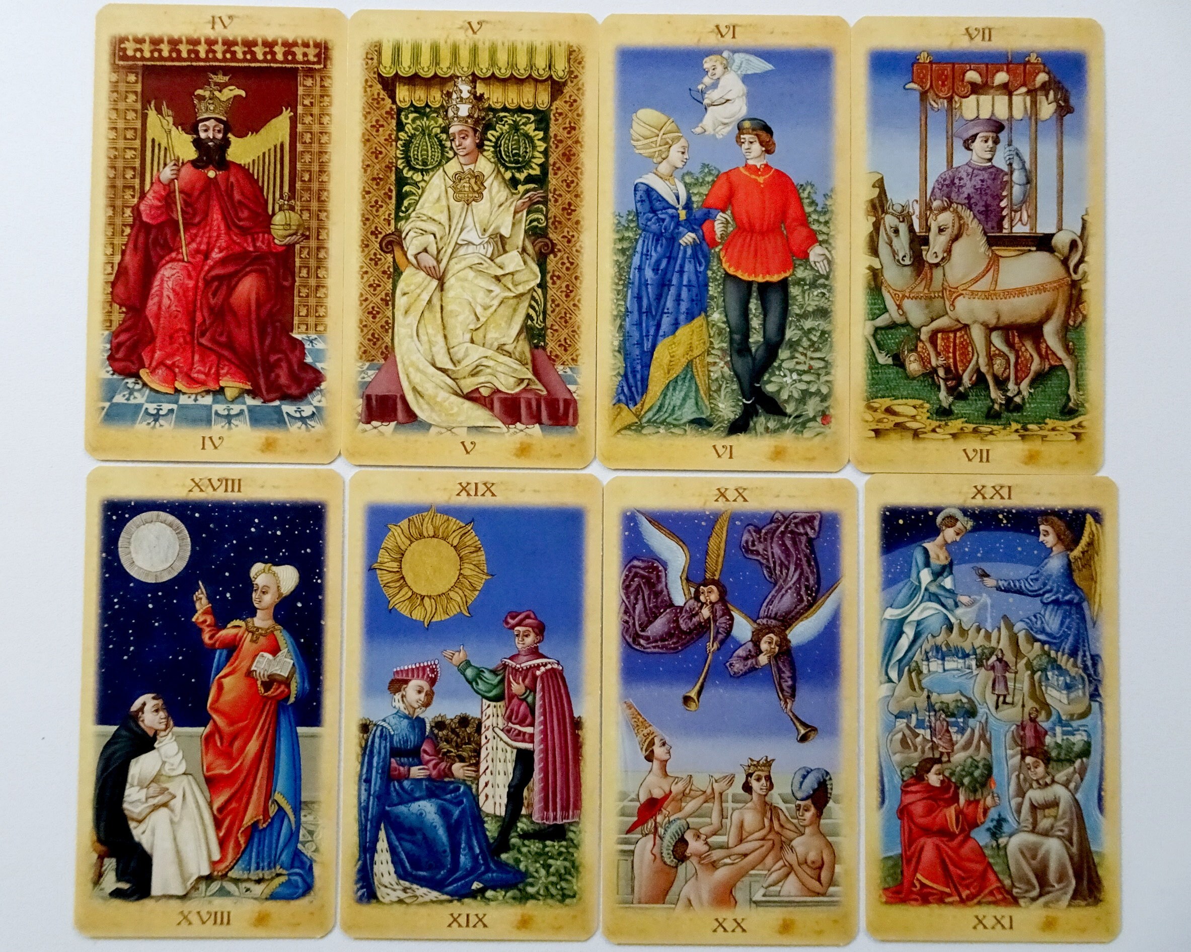 Medieval Tarot Card Deck 78 Cards & Instructions lo Etsy