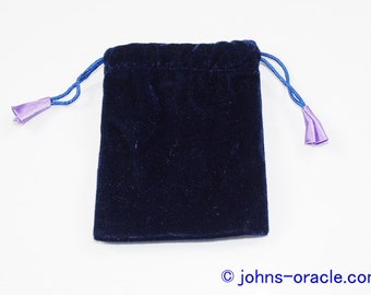 Purple Velvet Bag with Satin Lining Medium