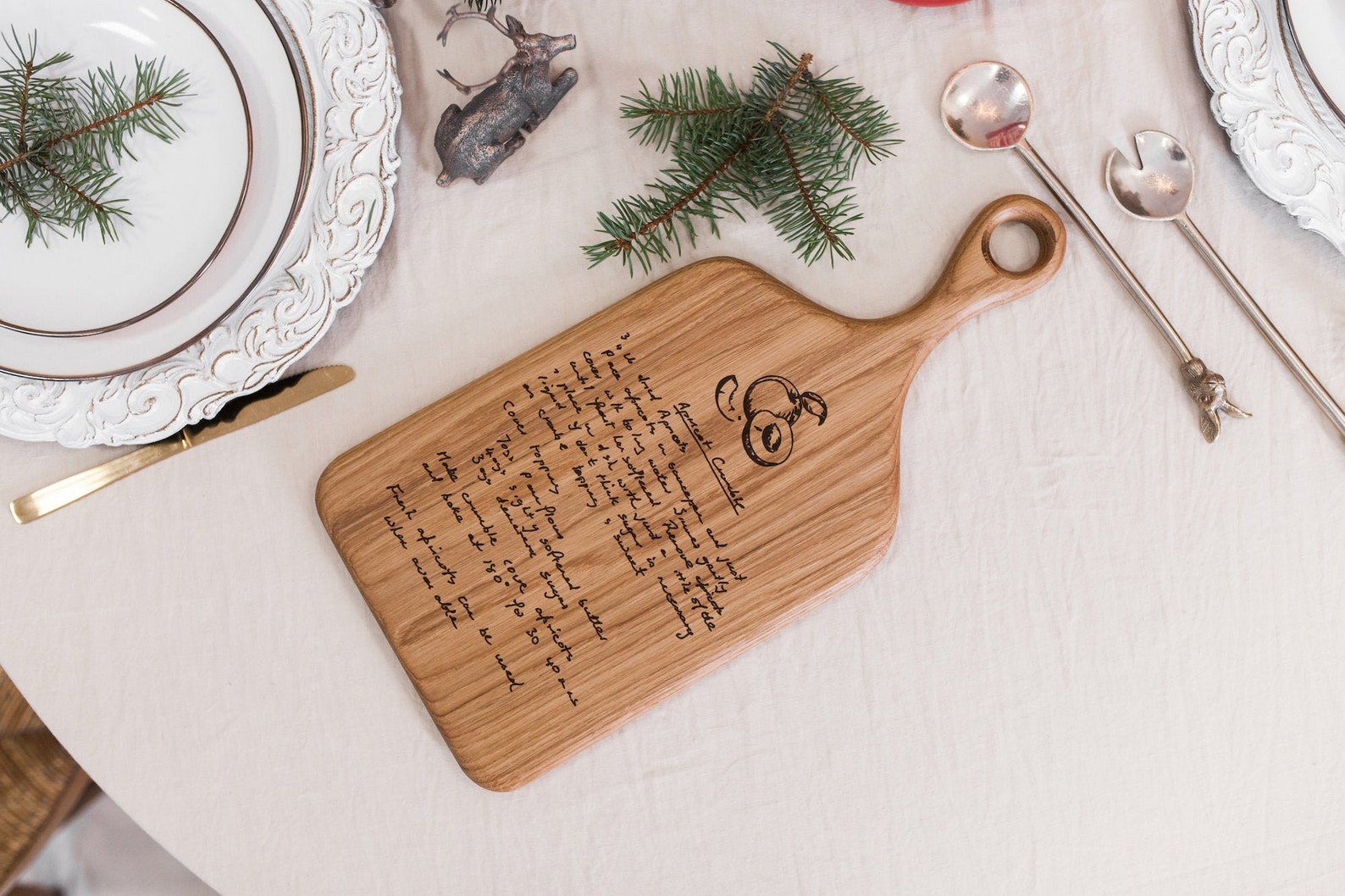 Recipe Cutting Board Handwritten Personalized Cutting Board Etsy